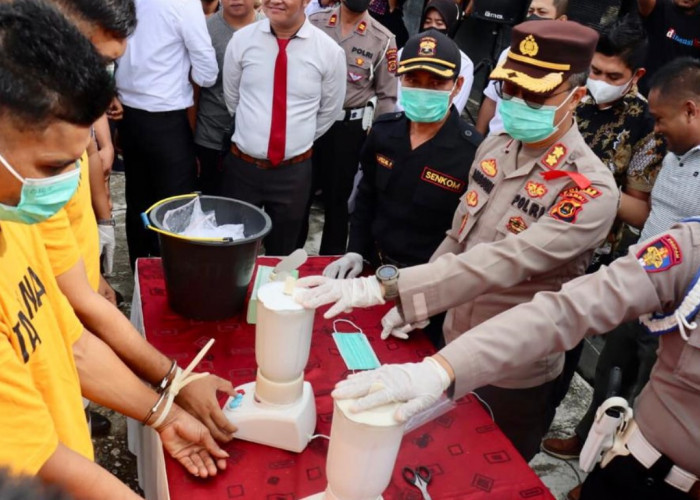 Bawa 2,1 Kilogram Sabu untuk Diedar Jelang Tahun Baru, 2 Pria Asal Aceh Ditangkap Polres Sarolangun 