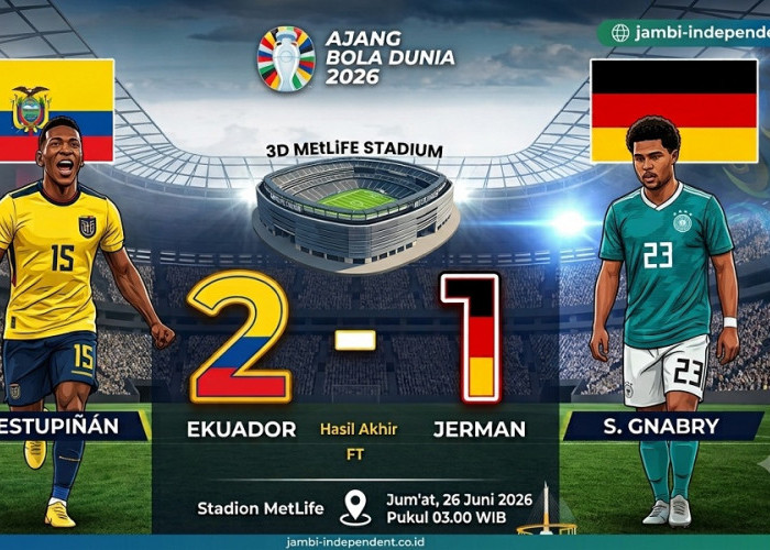  Dramatis! Gulung Jerman 2-1, Ekuador Segel Tiket Babak 32 Besar Piala Dunia 2026