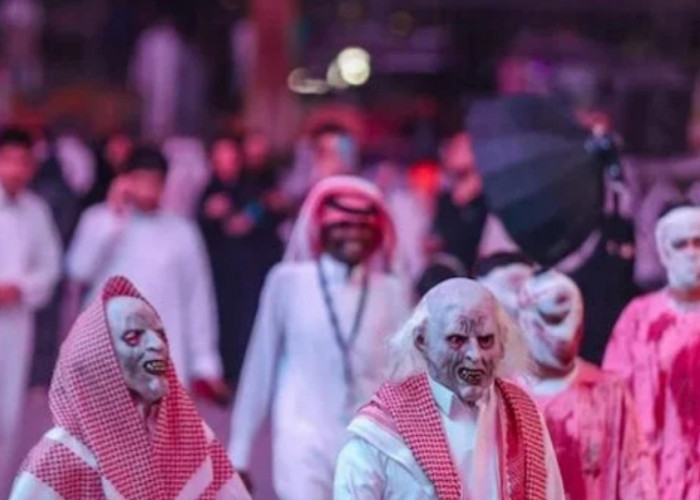 Pertama Kalinya Sepanjang Sejarah,  Warga Arab Saudi Rayakan Halloween