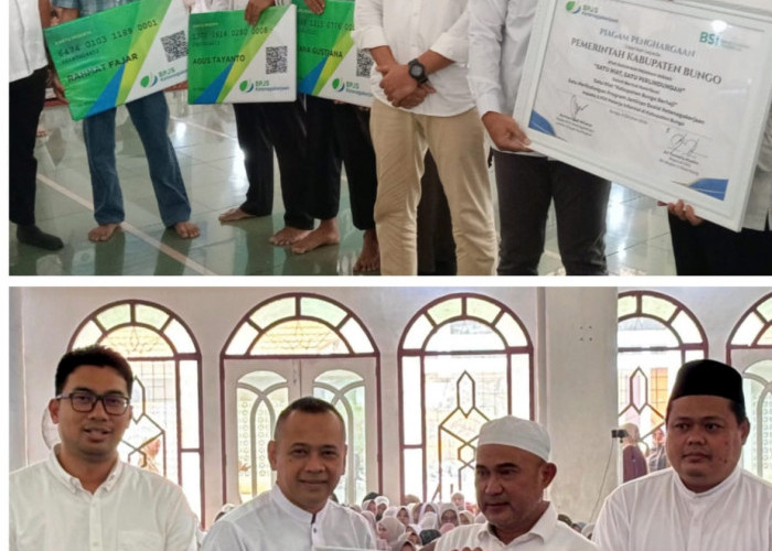 Bupati Bungo Serahkan Kartu BPJS Ketenagakerjaan untuk 2.500 Pekerja Informal