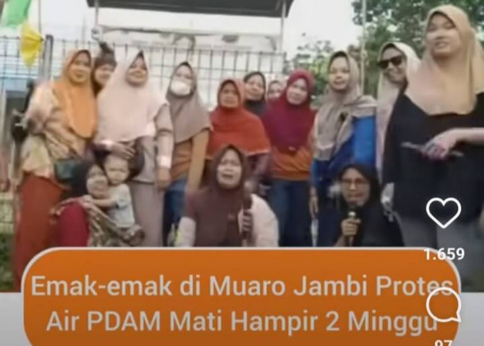 Viral Emak Emak Keluhkan Layanan Perumda Tirta Muaro Jambi, 2 Minggu Air Tak Mengalir 