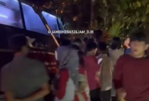 Breaking News!!! Bus Rombongan Camat Kota Jambi Alami Kecelakaan di Km 40 Solok-Padang, Begini Kondisinya