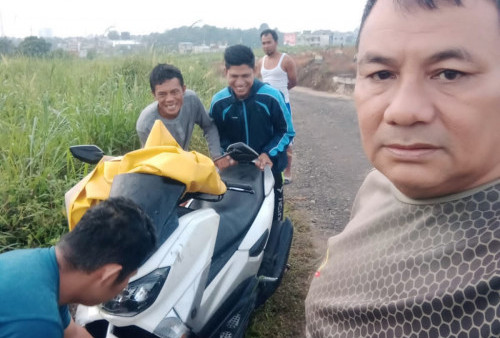 Polisi Serahkan Motor Nmax yang Ditemukan Warga di Areal Kuburan Cina Kepada Pemiliknya