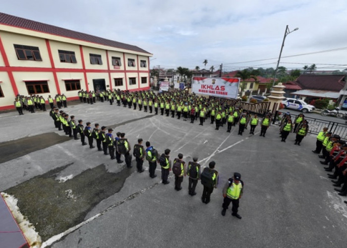 Kapolres Kerinci Cek Kesiapan Perlengkapan  Pengamanan Pemilu 2024