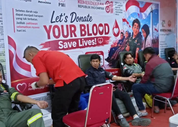Sambut HUT RI ke-81, SKK Migas-PetroChina Jabung Ltd Gelar Donor Darah di Dua Lokasi