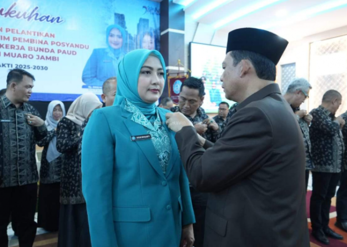 Bupati Muaro Jambi Lantik Tim Penggerak PKK, Posyandu, dan PAUD untuk Wujudkan Keluarga Sejahtera dan Generasi