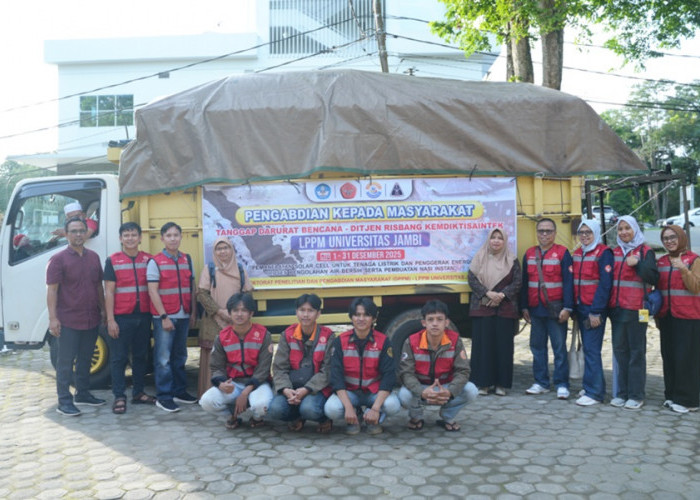 UNJA Hadirkan Listrik, Air Bersih, dan Pangan Darurat bagi Warga Terdampak Banjir Bandang di Lambung Bukit