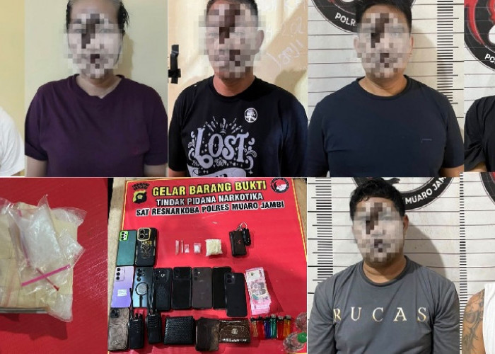 Digerebek Jelang Subuh! Polisi Amankan 7 Orang dan Sita 52,33 Gram Sabu pada Operasi Antik 2026 di Muaro Jambi