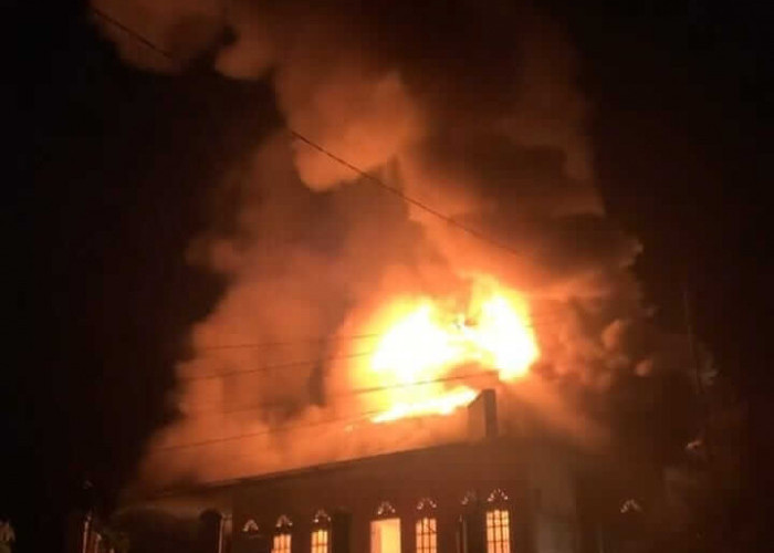 Musholla Nurul Sa'adah di Bungo Kebakaran, Seluruh Bangunan Hangus Terbakar  
