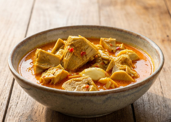 Resep Gulai Nangka Muda Bumbu Meresap dan Santan Gurih Berwarna Kemerahan