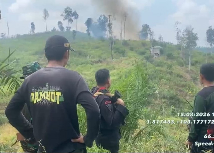 Saat Patroli di Tahura Batanghari, Brimob Polda Jambi Temukan Titik Api