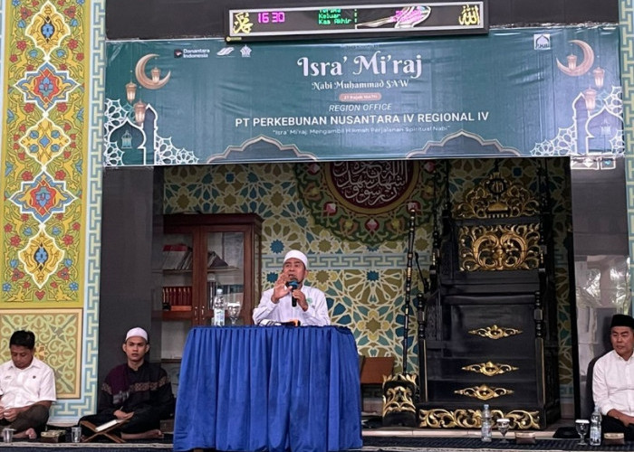 Peringati Isra Mi’raj, PTPN IV Regional IV Jambi Tekankan Nilai Amanah dan Integritas