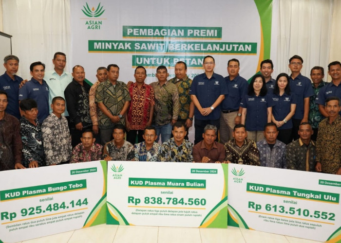 Asian Agri Bagikan Premi Minyak Sawit Lestari Ke 40 KUD di Provinsi Jambi, Dukung Petani Berkelanjutan