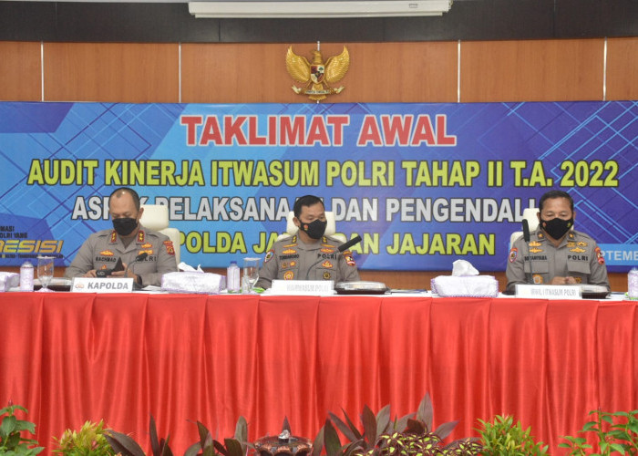 Kapolda Jambi Buka Pelaksanaan Audit Kinerja Itwasum Polri Tahap II TA 2022