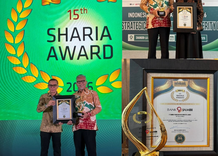 Bank Jambi Syariah Raih Dua Penghargaan pada 15th Infobank Sharia Award 2026