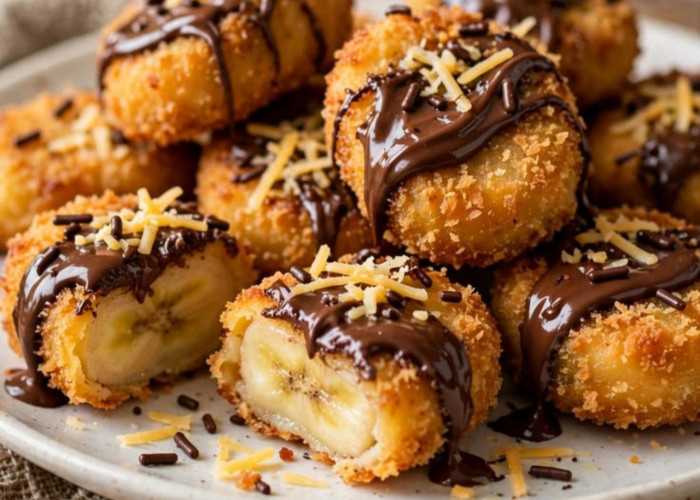 Resep membuat nugget pisang yang gurih manis mantap