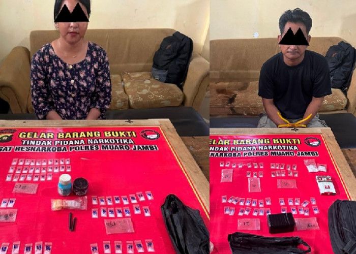 Operasi di Desa Nyogan Berujung Temuan 60 Paket Sabu, Satresnarkoba Polres Muaro Jambi Amankan 2 Orang