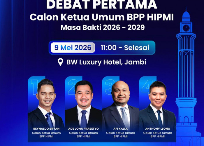Debat Perdana , Para Pelaku Usaha Muda Nasional akan Dengarkan Gagasan, Strategi, dan Visi Caketum BPP HIPMI J