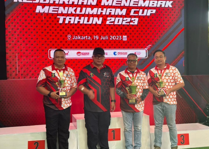 Bawa Nama Kanwil Kemenkumham Jambi, Kalapas Kuala Tungkal Raih Juara II Kejuaraan Menembak Menkumham Cup 2023