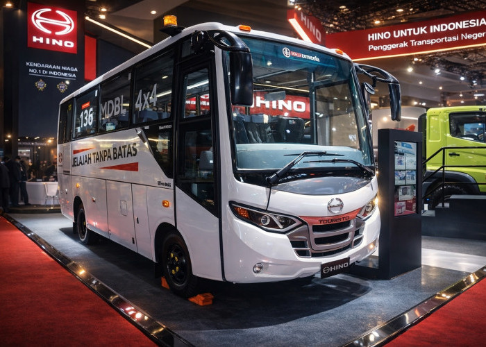 GIICOMVEC 2026: Hino Bus 136 MDBL 4x4 Meluncur, Siap Tempuh Jalur Ekstrem 24 Jam Nonstop