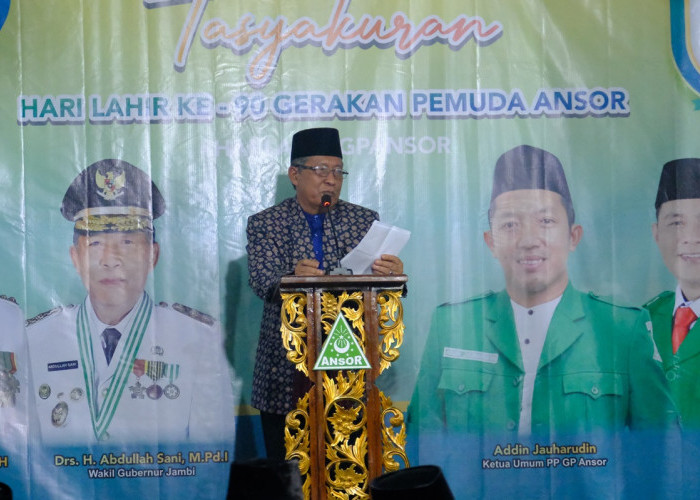 Wakil Gubernur Jambi Abdullah Sani Harap GP Ansor Perkuat Sinergi Bersama Pemerintah Daerah