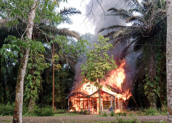 Rumah Milik Warga di Geragai, Tanjab Timur Hangus Terbakar
