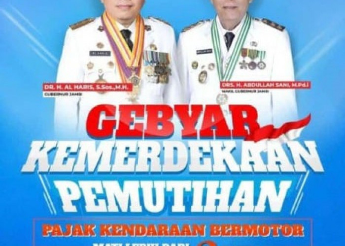 HUT ke-79 RI, Pemprov Jambi Gelar Pemutihan Pajak Kendaraan, Catat Tanggal dan Ketentuannya