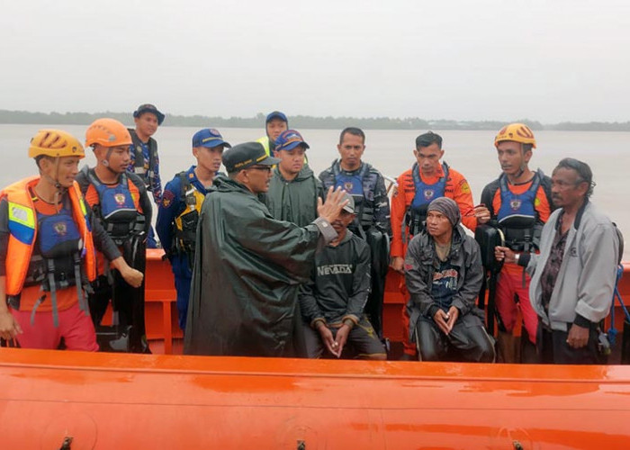 2 Nelayan Kuala Tungkal yang Hilang di Laut Ditemukan, Begini Kondisinya..