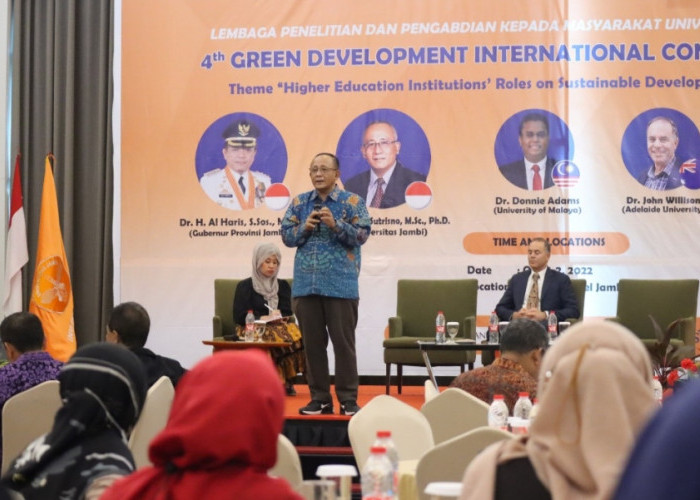 The 4th GDIC 2022 Sukses Digelar: Siap Wujudkan Pembangunan Hijau Kolaborasi Unja-Australia-Malaysia-Thailand