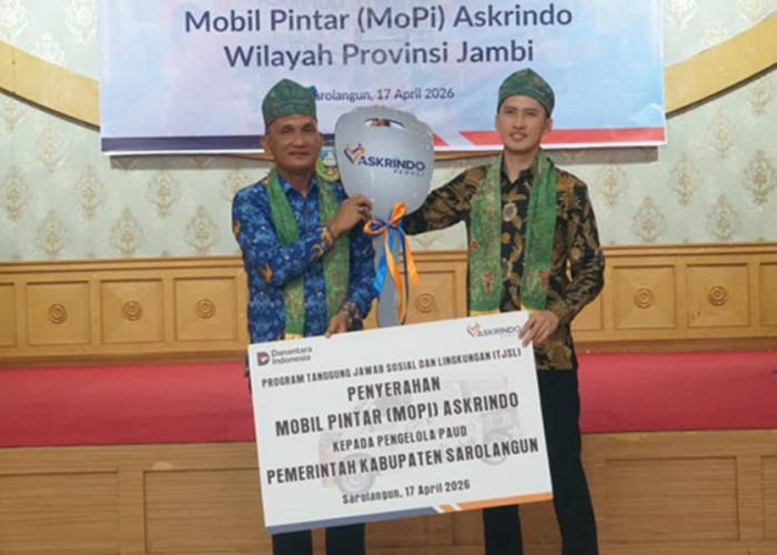 Langkah Nyata Dukung Pendidikan Berkualitas, Askrindo Hadirkan Mobil Pintar di Jambi