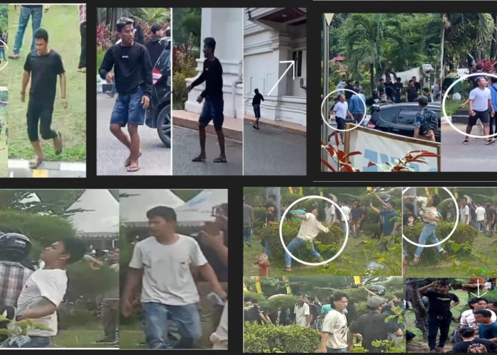 Foto Para Pelaku Perusakan Kantor Gubernur Jambi Beredar, Ini Penampakannya