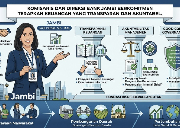 Komisaris dan Direksi Bank Jambi Berkomitmen Terapkan Keuangan yang Transparan dan Akuntabel