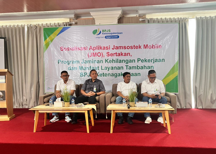 BPJS Ketenagakerjaan Sosialisasikan JMO, Program Sertakan, dan Manfaat Layanan Tambahan di Sungai Penuh