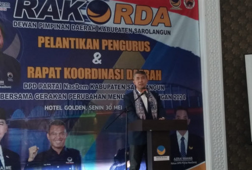 Pengurus DPD NasDem Sarolangun Dilantik, Ini yang Ditargetkan untuk Pemilu 2024
