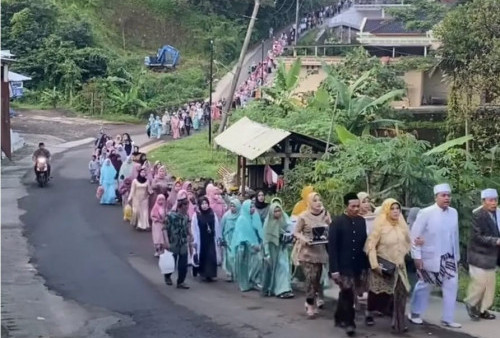 Waw! 3.000 Orang Rombongan Pengantar Penganti di Majalengka Bikin Melongo