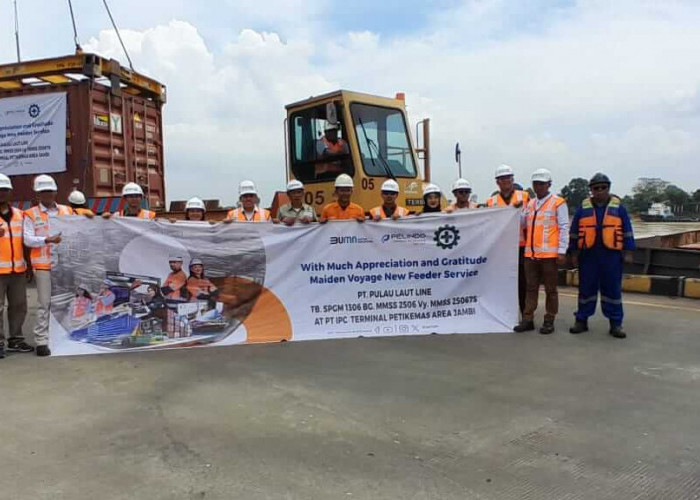 Pelepasan Perdana Kapal Export  PT Pulau Laut Line  dari Jambi ke Jakarta