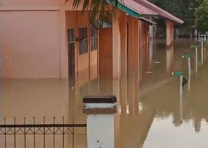 Tak Bisa Sekolah, 16 Sekolah di Kabupaten Tebo Terendam Banjir