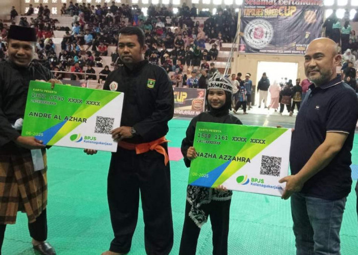 BPJS Ketenagakerjaan Berikan Perlindungan Kepada Atlet Pencak Silat Kapolres Bungo Cup 2025