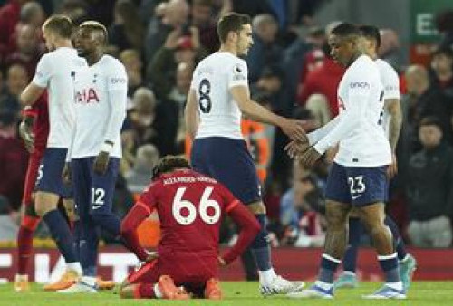 Kemenangan Beruntun Liverpool Tertahan, Imbang 1-1 dari Tottenham