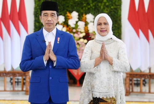 Besok Idul Fitri 1443 H, Presiden Jokowi dan Iriana Bilang Begini