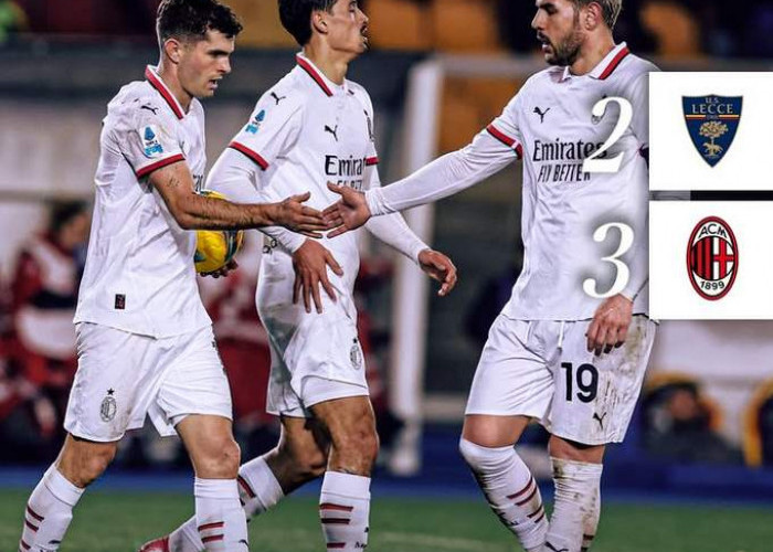 Hasil Liga Italia: Christian Pulisic Cetak Dua Gol, AC Milan Comeback Dramatis 3-2 atas Lecce!