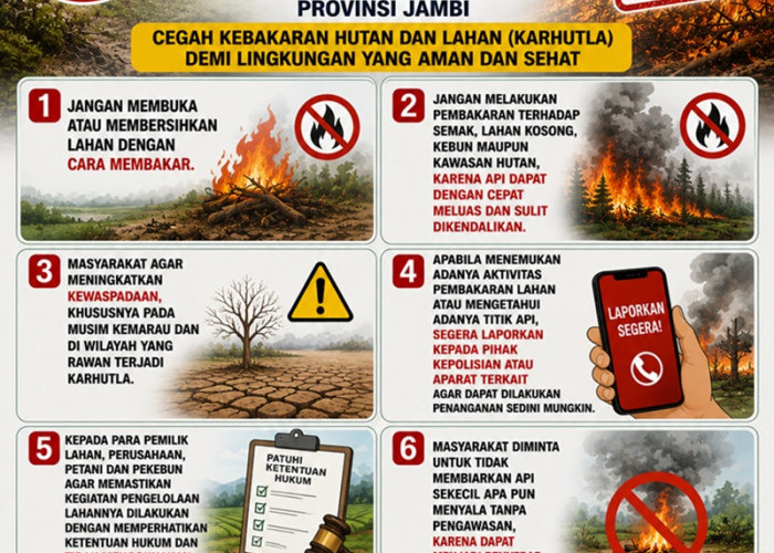 Polda Jambi Tegaskan Tak Ada Toleransi! Warga Diminta Tak Buka Lahan dengan Cara Membakar