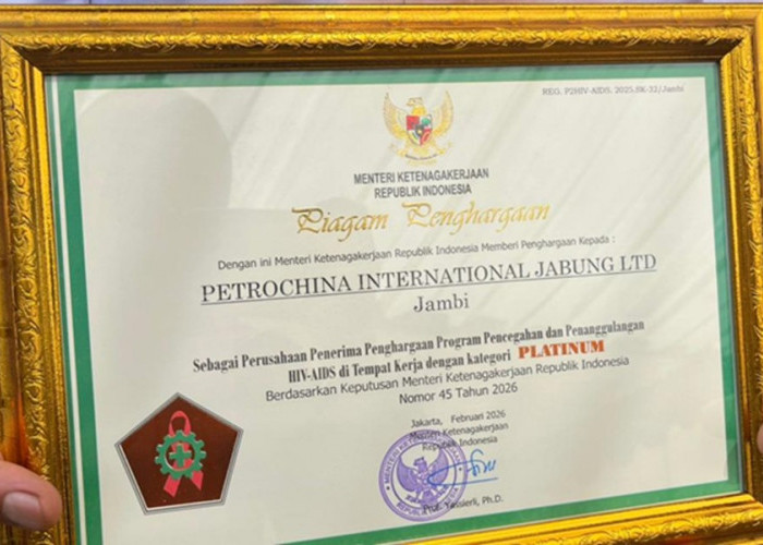 SKK Migas PetroChina Raih Predikat Platinum; Standar Tinggi Cegah HIV di Sektor Hulu Migas