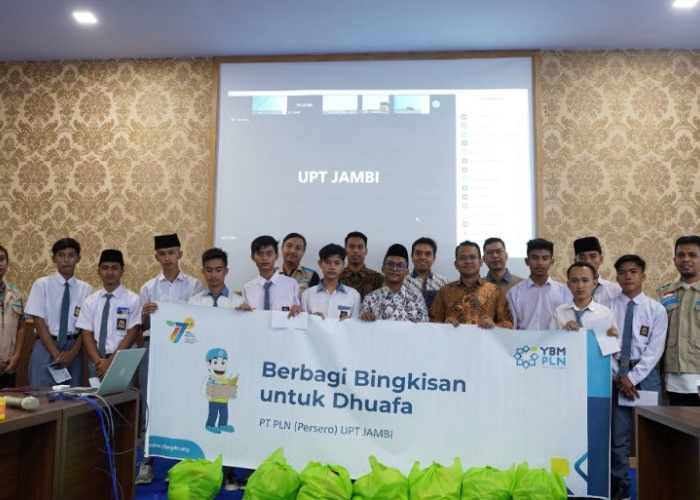 PT PLN UPT Jambi Berbagi Bingkisan dan Kebahagiaan Bersama Anak Yatim dan Kaum Dhuafa
