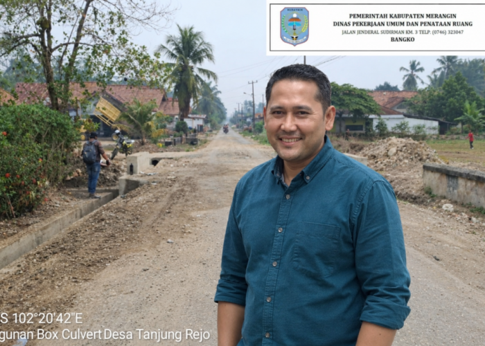 Box Culvert Jalan Tanjung Rejo Merangin Selesai Dibangun