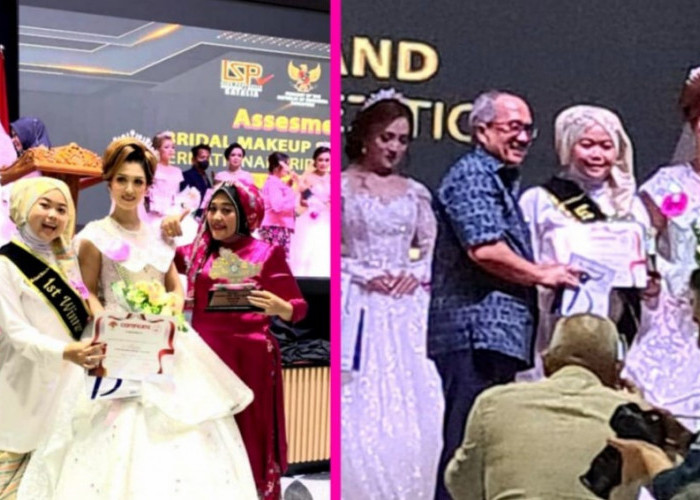 Mantap! DPD Katalia Jambi Juara 1 Kompetensi Bridal Makeup Internasional di Singapura