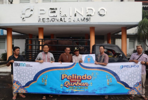 Sambut Hari Raya Idul Adha, Pelindo Group Regional 2 Jambi Bagikan Hewan Kurban ke Masyarakat di Pelabuhan