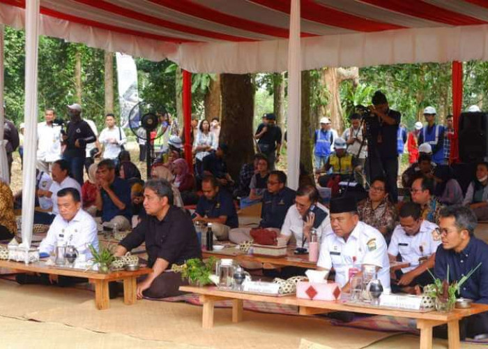 Sekda Budhi Hadiri Tegak Tiang Museum Kompleks Kawasan Candi Budaya Nasional Muaro Jambi