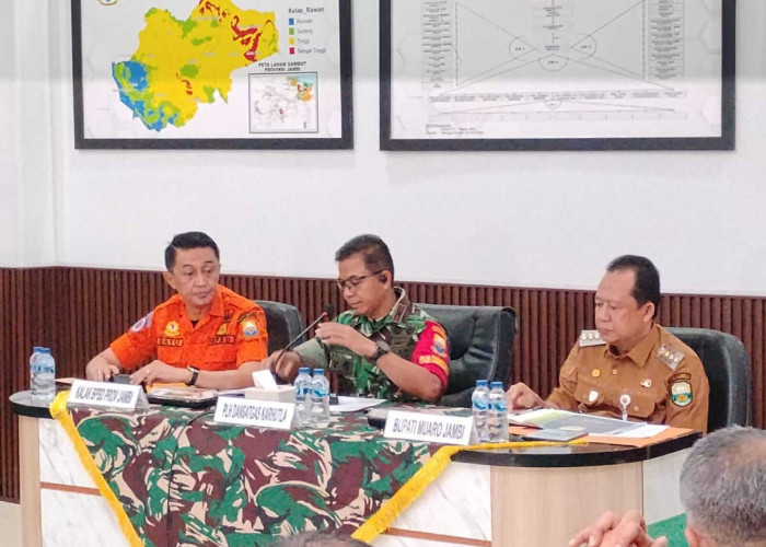 Gelar Rapat di Korem 042 Garuda Putih, Bupati BBS Tekankan Langkah Pencegahan Sebelum Terjadi Karhutla 