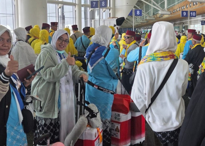 Alhamdulillah! Jemaah Haji Jambi Kloter BTH 13 Tiba di Madinah, Semua dalam Kondisi Sehat